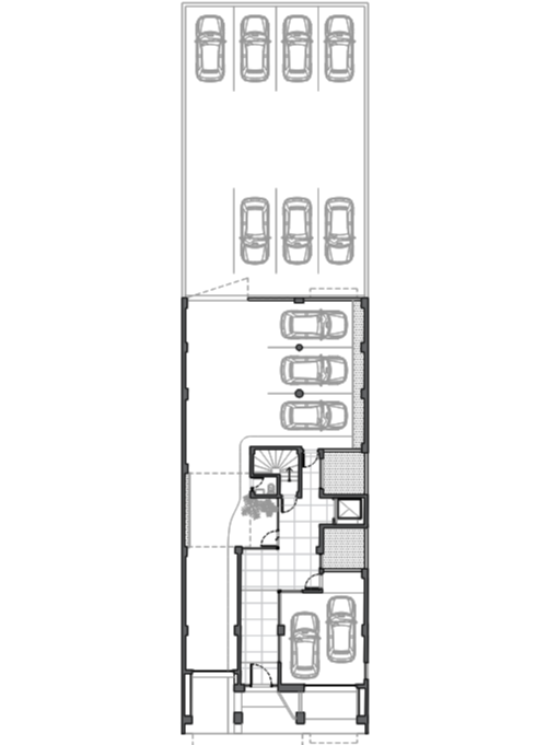 Maqueta planta baja, Ruca Felen I